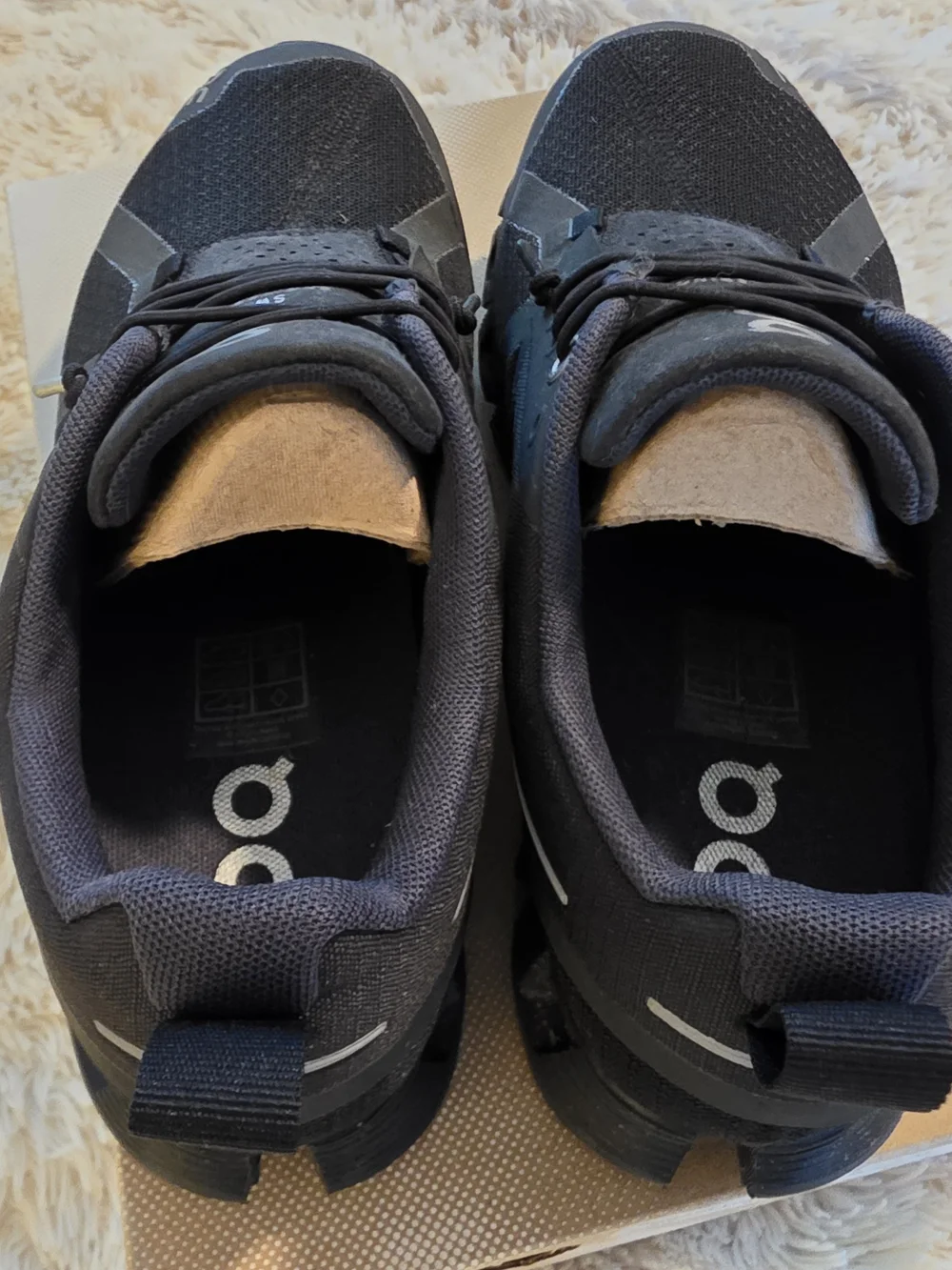On Running Womens Cloud Waterproof Shoes - Black - Size 7.5 GUC - Picture 11 of 13